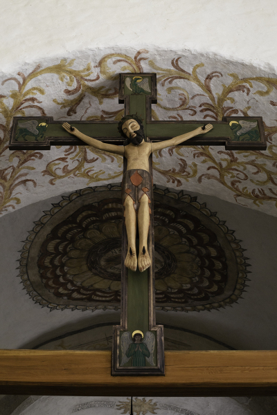 Kopia från 1952  av medeltida krucifix i Träkumla kyrka.