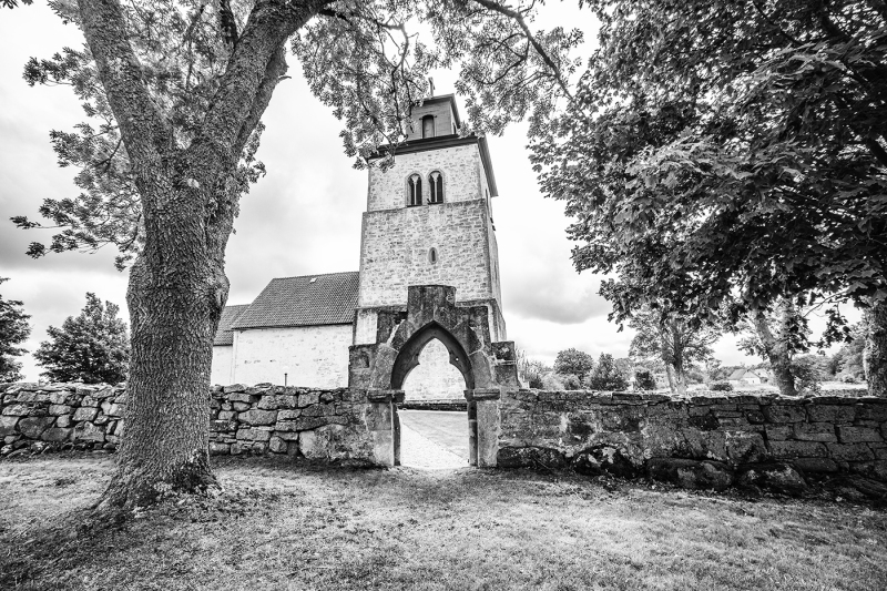 Fide kyrka från norr