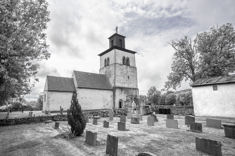 Fide kyrka från norr