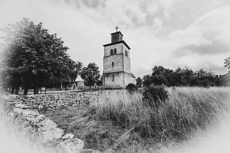 Fide kyrka från väster