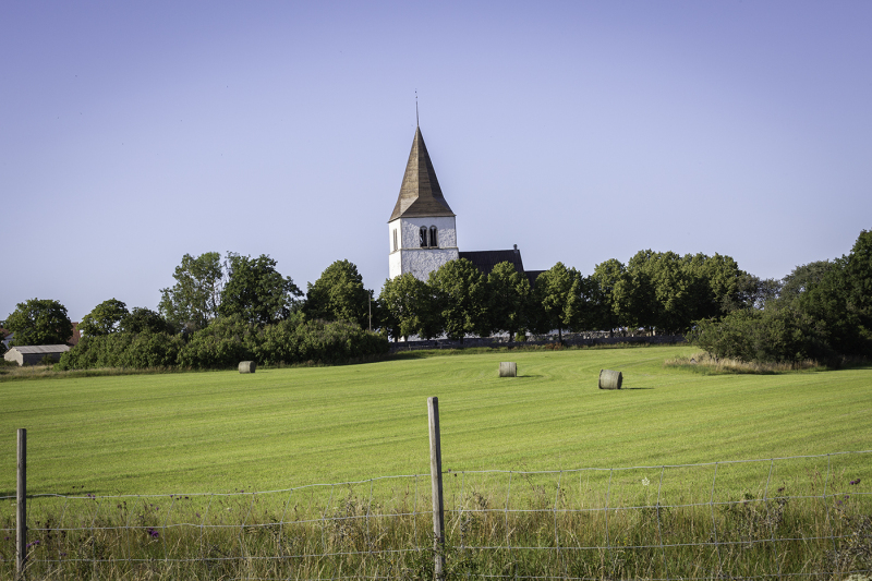 Fleringe kyrka söderifrån