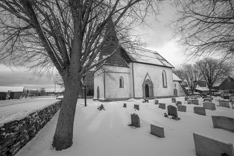 Gerum kyrka från sydväst