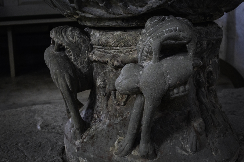 Dopfunt från 1100-talet, tillskriven Hegvald