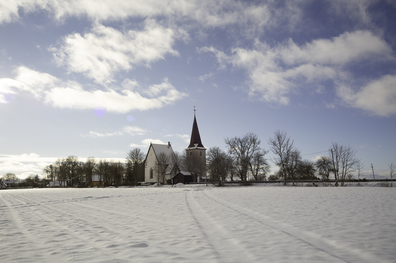 Halla kyrka från nordost
