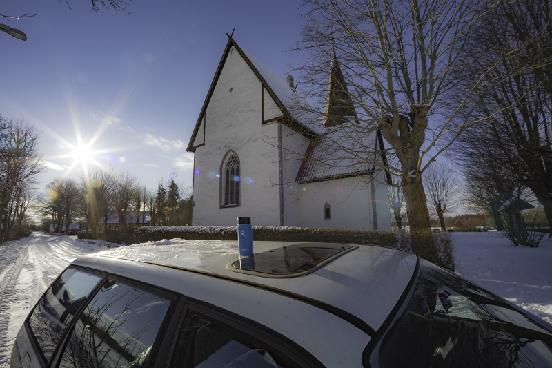 Halla kyrka från öster