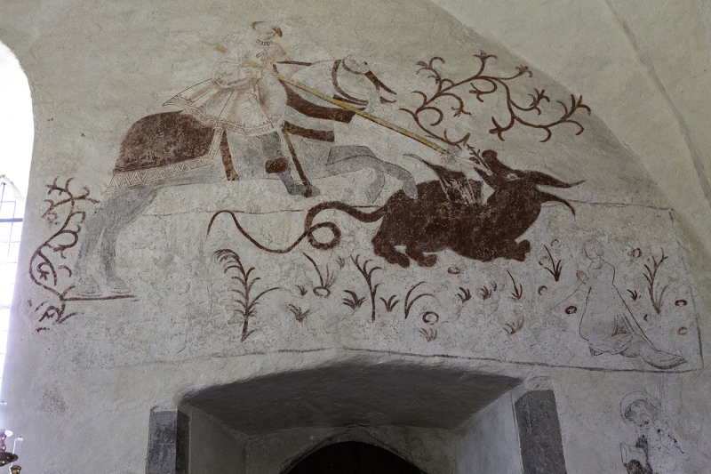 Senmedeltida kalkmålning