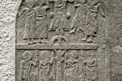 Relief från tidigare kyrka