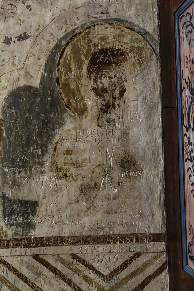 Bysantinska kalkmålningar från slutet av 1100-/början av 1200-talet.