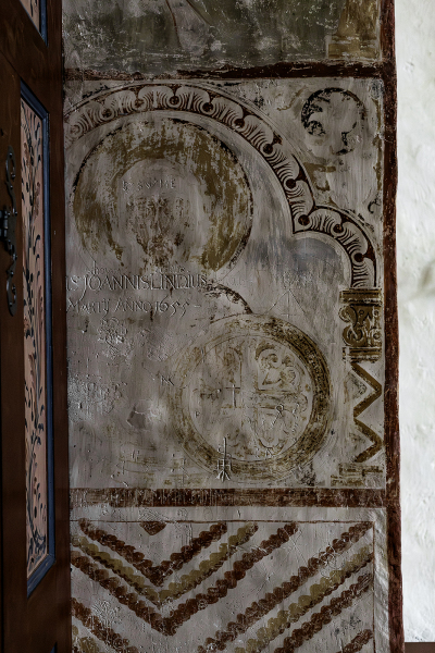 Bysantinska kalkmålningar från slutet av 1100-/början av 1200-talet.