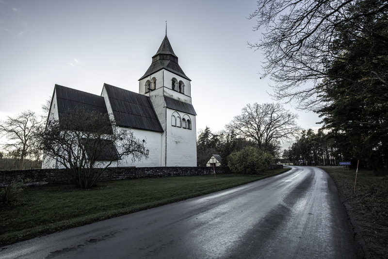 Lokrume kyrka från nordost