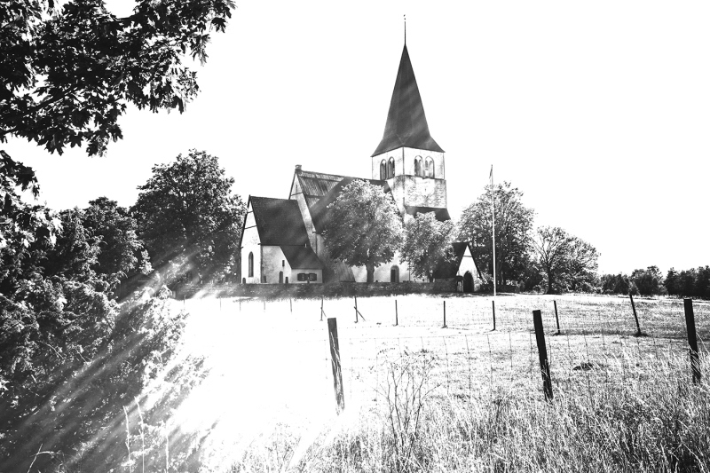 Rute kyrka från norr