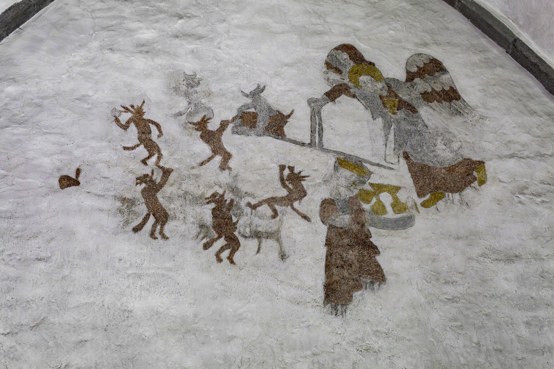 Kalkmålning från mitten av 1200-talet