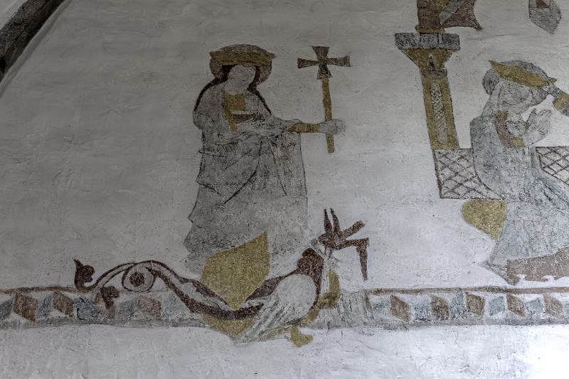 Kalkmålning från mitten av 1200-talet