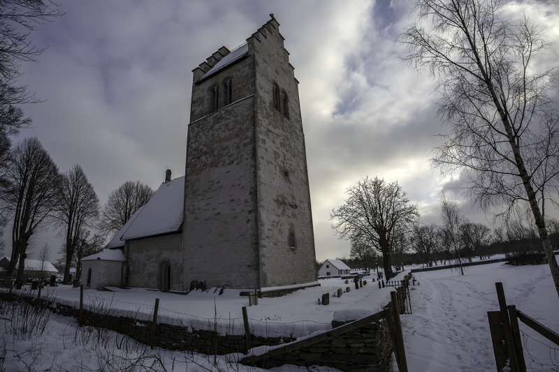 Västerhejde kyrka från nordväst