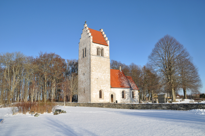 Västerhejde kyrka från sydväst